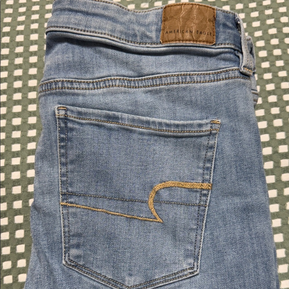 American Eagle Outfitters Light Blue Women's Jeans super High-Rise Jegging